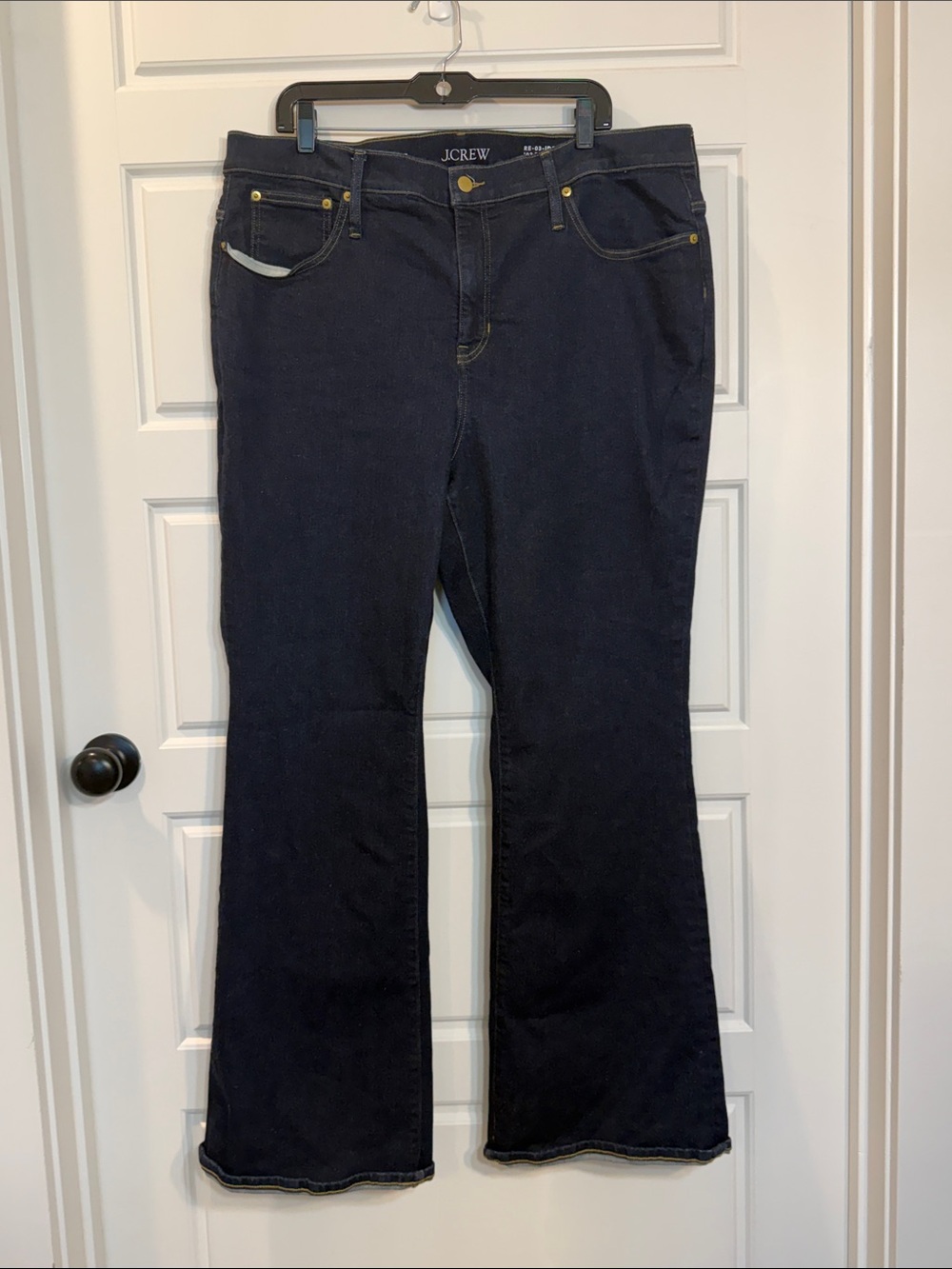 J. Crew '03 Bootcut Jean Womens Blue Classic Timeless Polished Modern 35 - Picture 1 of 9